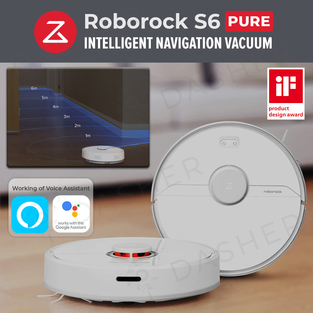 Roborock S6 Pure Robot Vacuum - 2153 sqft