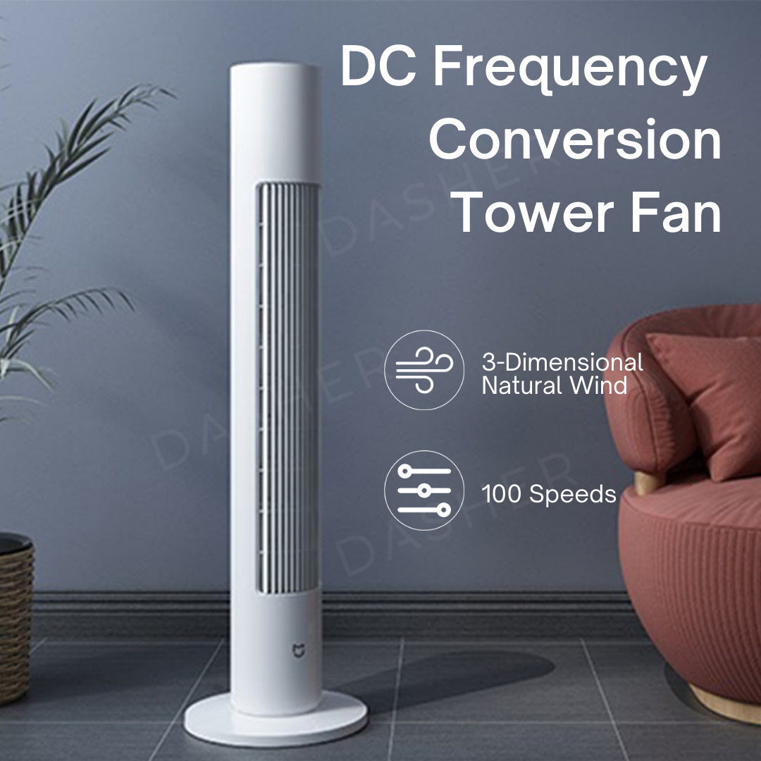 Xiaomi Bladeless Tower Fan - Airflow 541 m³/h