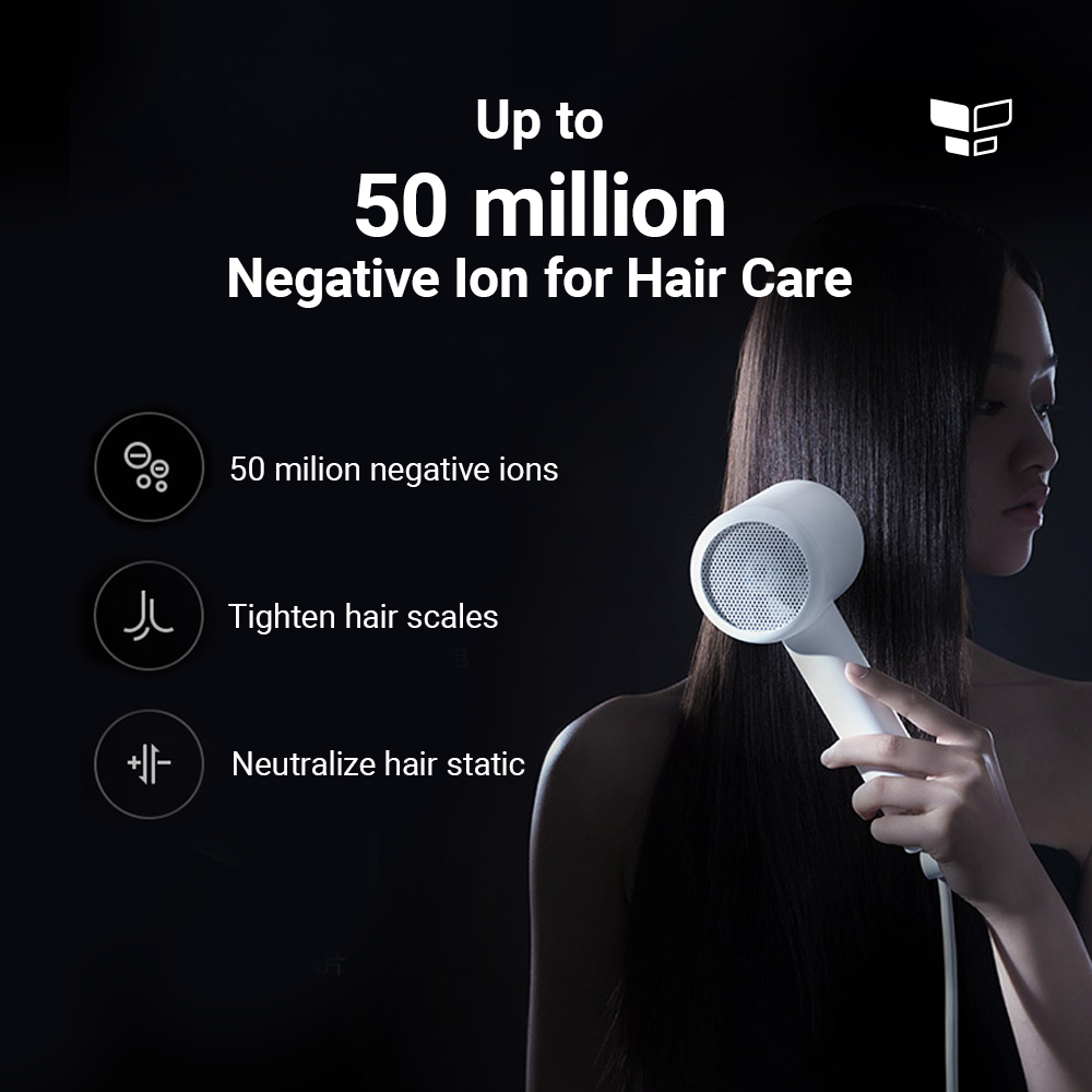 Xiaomi Mijia Negative Ion Hair Dryer - Designed for Travelers
