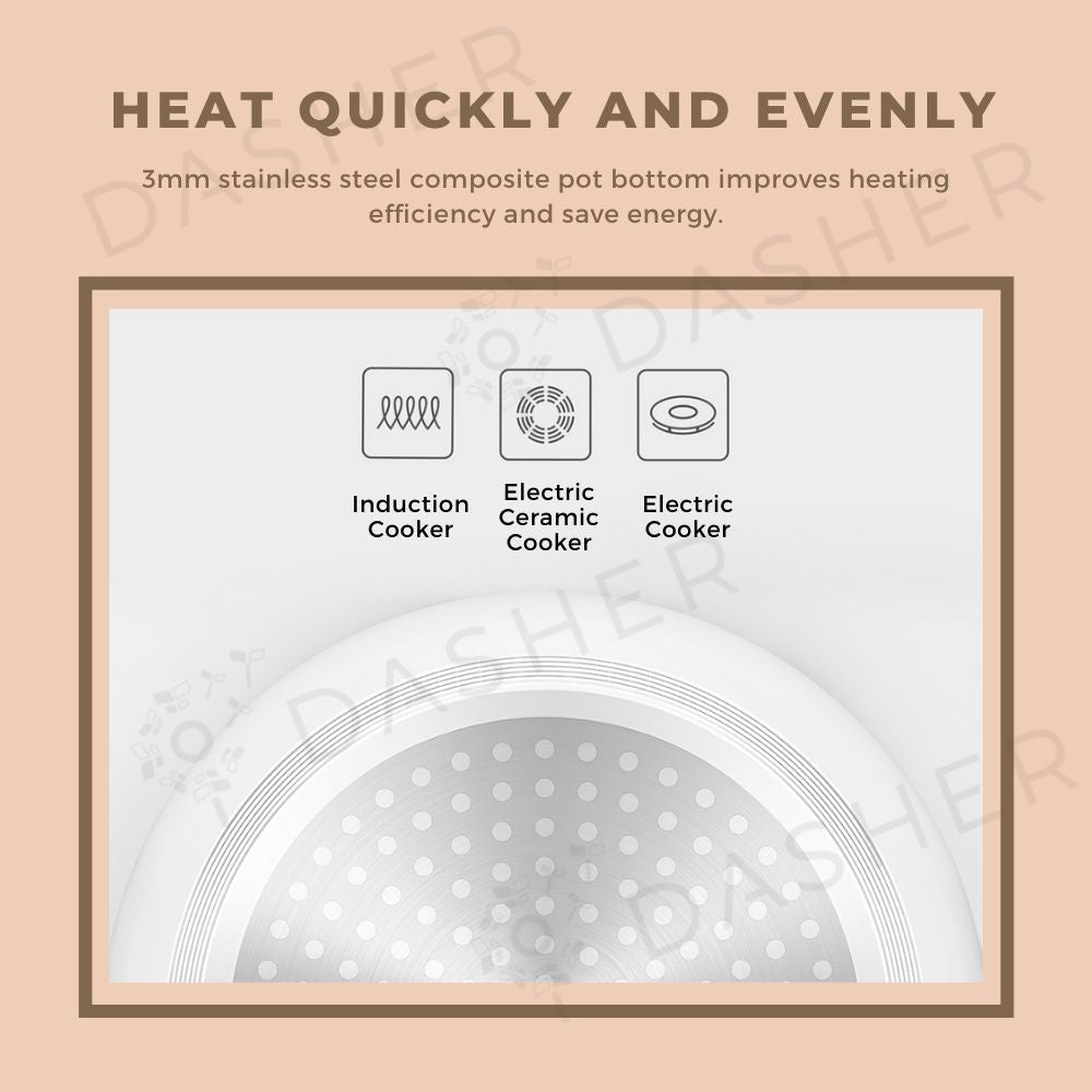 ZhiwuZhu Cooking Pot - Non stick Milk Pot