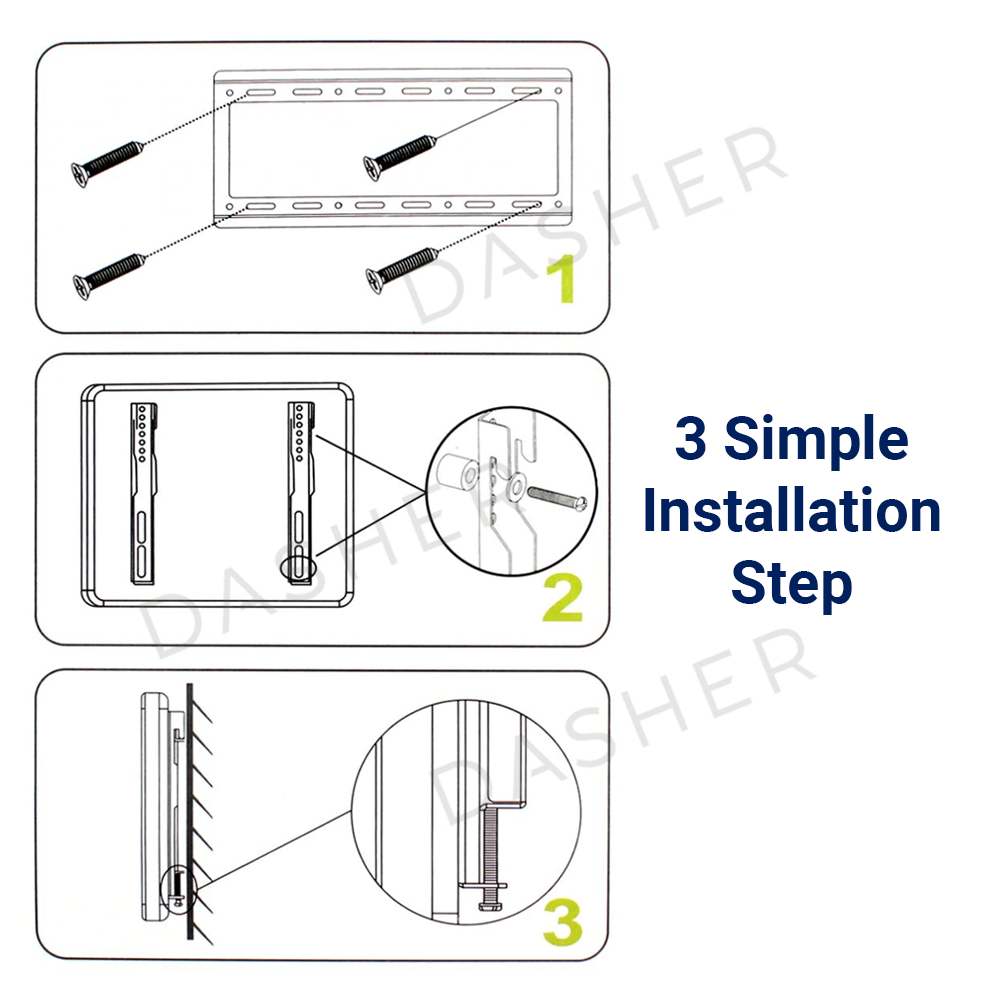 Wall Mount TV Bracket 14 to 75 Inch