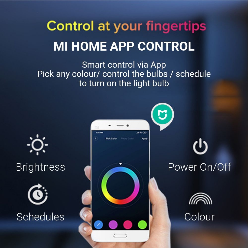 Xiaomi LED Smart Bulb - 16 Millions Colours
