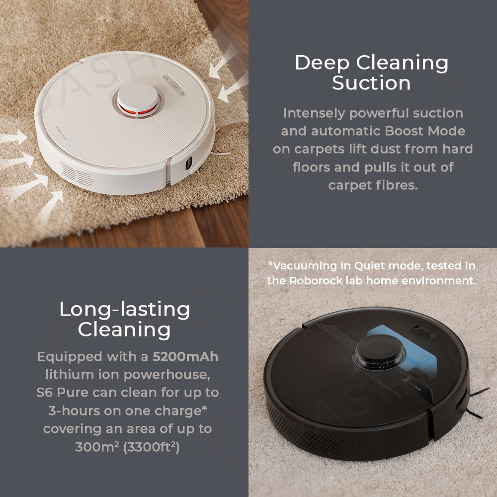 Roborock S6 Pure Robot Vacuum - 2153 sqft