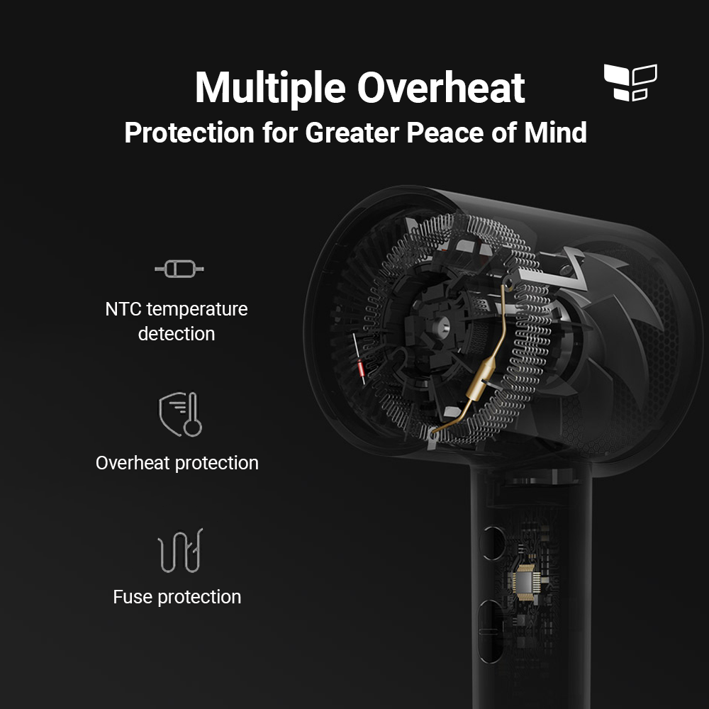 Xiaomi Mijia Negative Ion Hair Dryer - Designed for Travelers