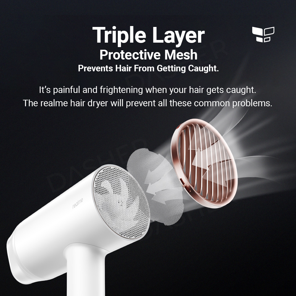 realme Negative Ions Hair Dryer
