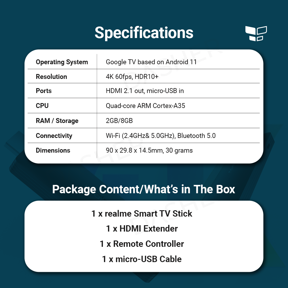 realme 4K Smart Google TV Stick