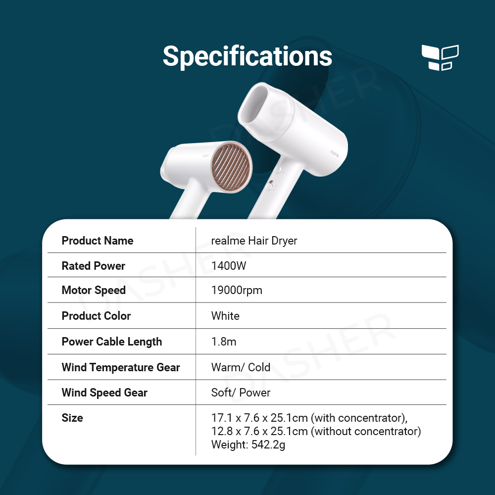 realme Negative Ions Hair Dryer