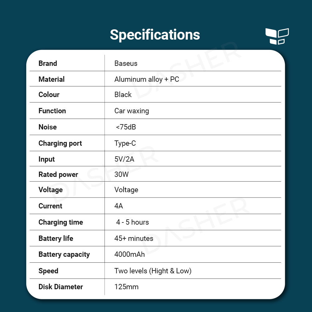 Baseus Portable Wireless Car Polisher