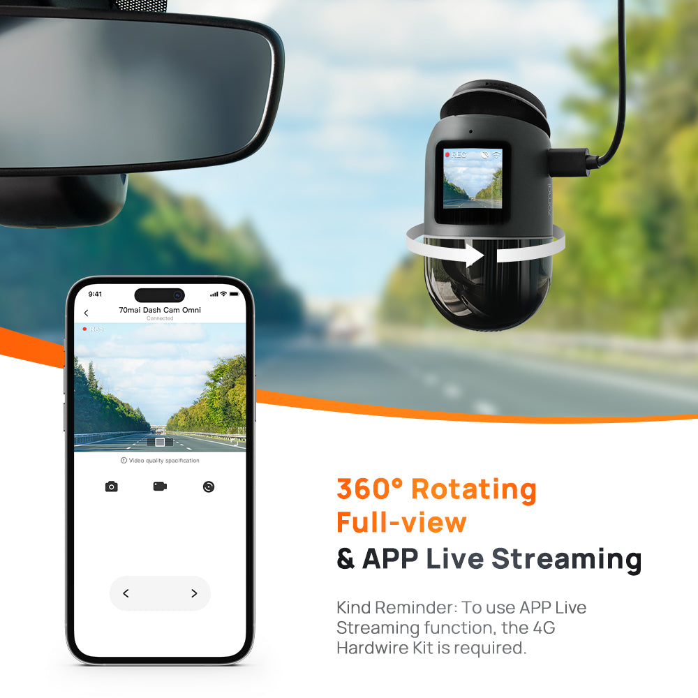 70mai Omni X200 360° Dashcam
