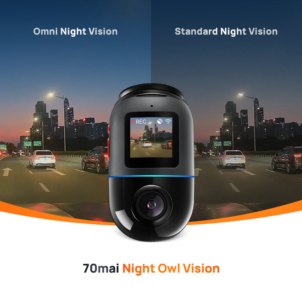 70mai Omni X200 360° Dashcam 4G GPS AI Parking Surveillance HDR Night Vision ADS Voice Control 60 FPS Car Finder