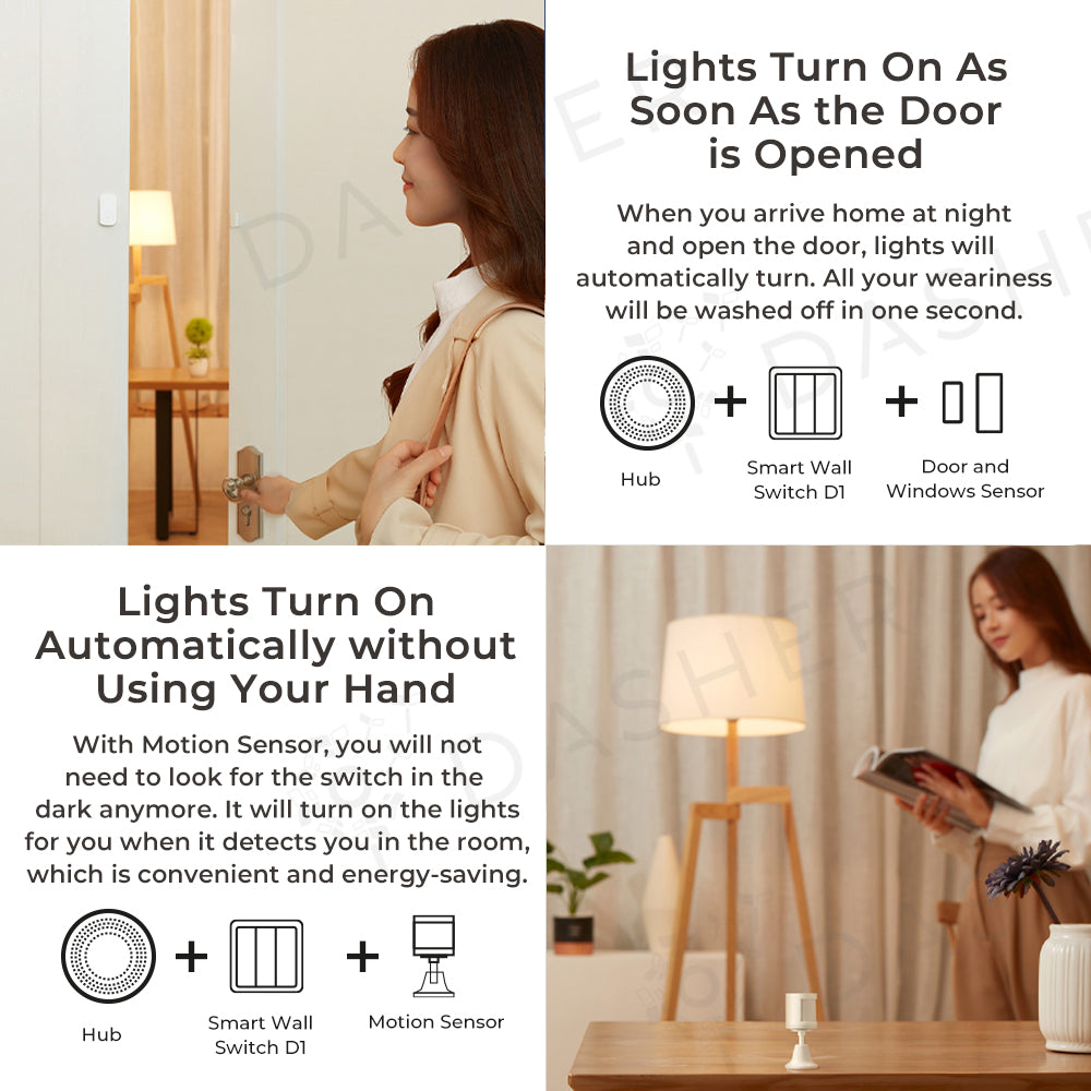 Aqara Wall Switch D1 3 Key- Zigbee (With Neutral)