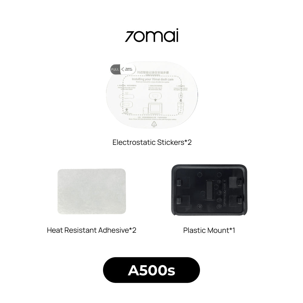 70mai Dashcam Electrostatic Sticker