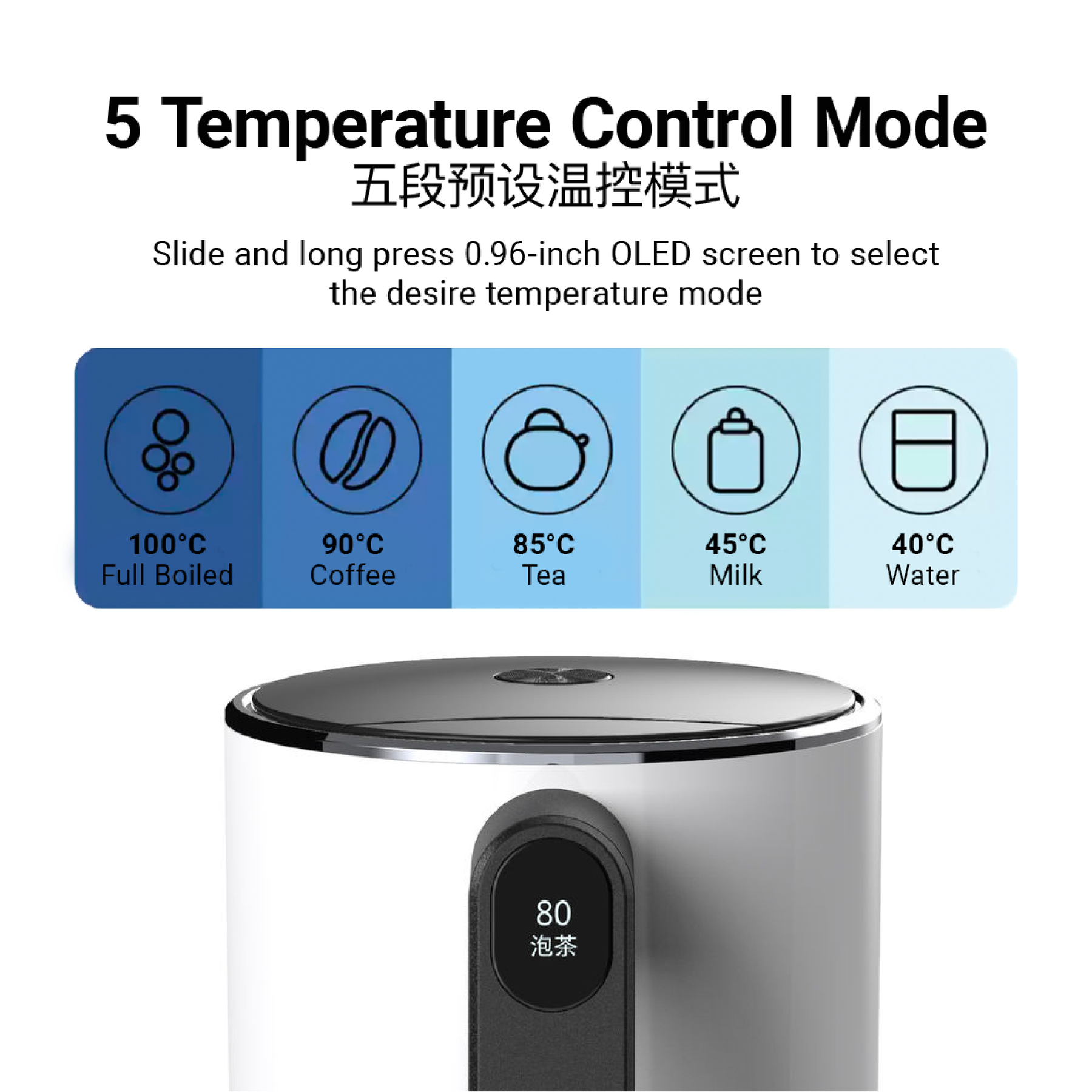 Tokit Intelligent Thermostatic Electric Kettle