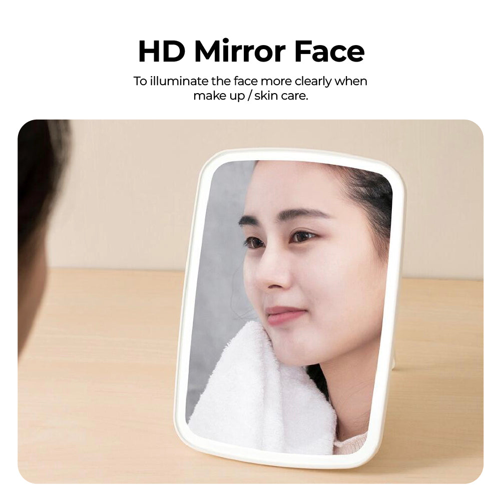 Xiaomi Mi Jordan & Judy Intelligent Led Makeup Mirror Desktop Portable Folding Lighter Rechargeable Mini Mirror 化妆镜