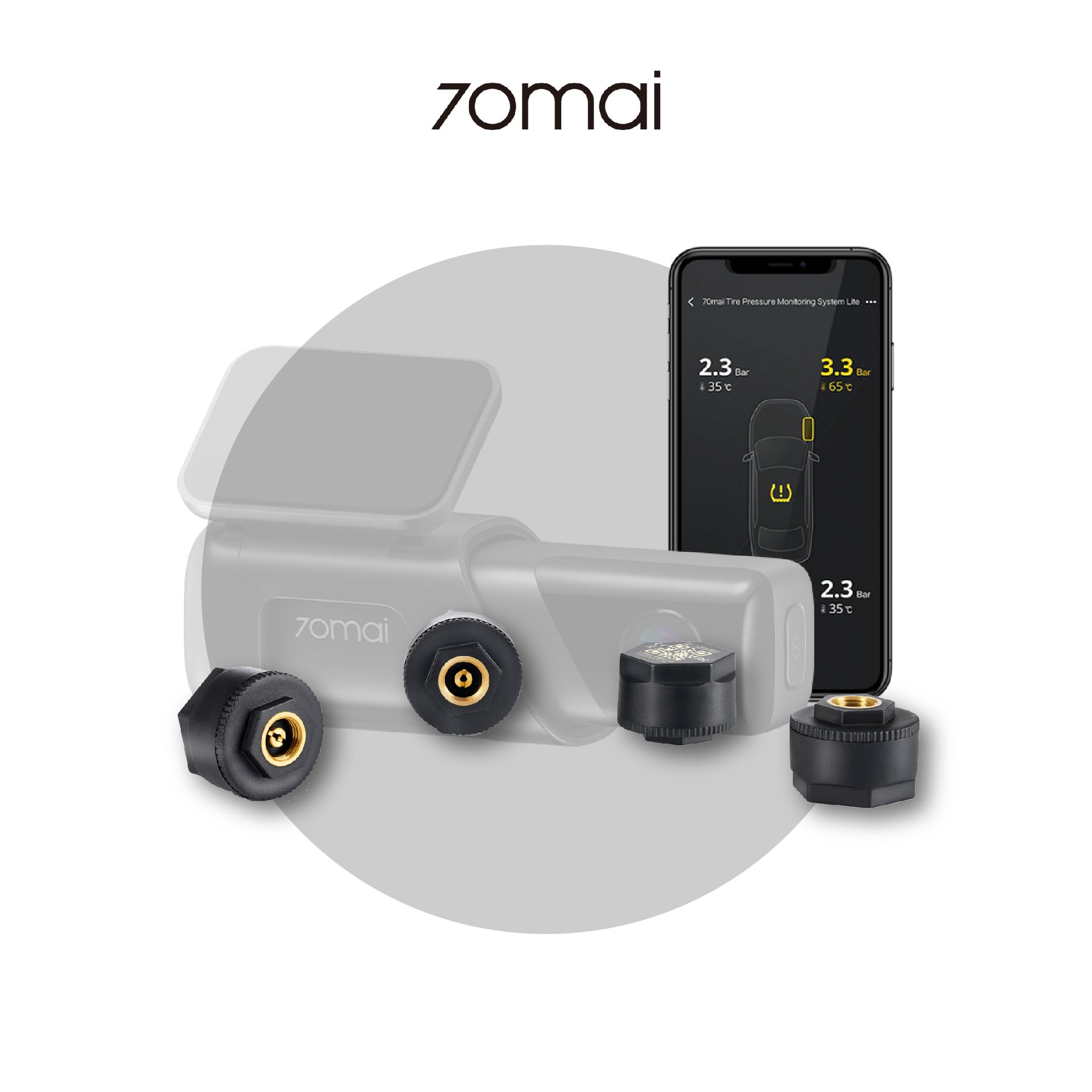 70mai M500 TPMS External Tyre Pressure Sensor