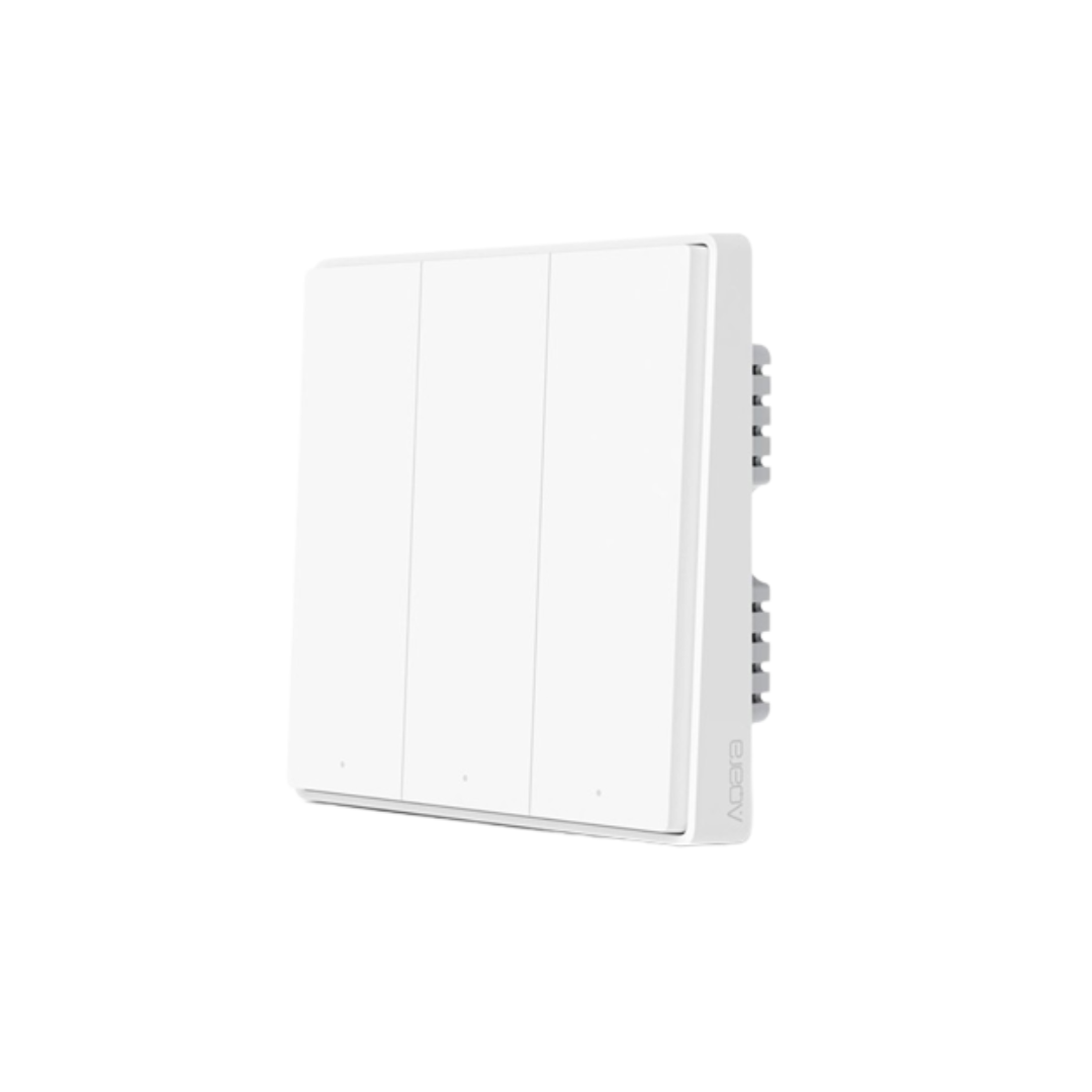 Aqara Wall Switch D1 3 Keys - No Neutral Wire Required
