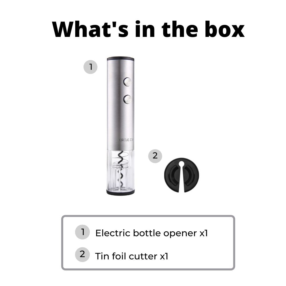 Circle Joy Electric Wine Corkscrew - Cork Remover less than 20 second