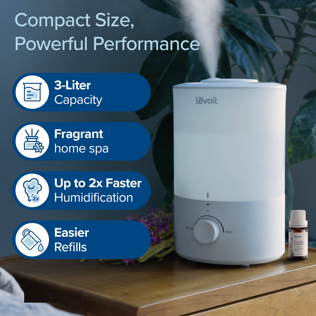 Levoit Dual 150 Ultrasonic Cool Mist Humidifier