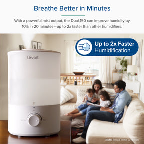 Levoit Dual 150 Ultrasonic Cool Mist Humidifier