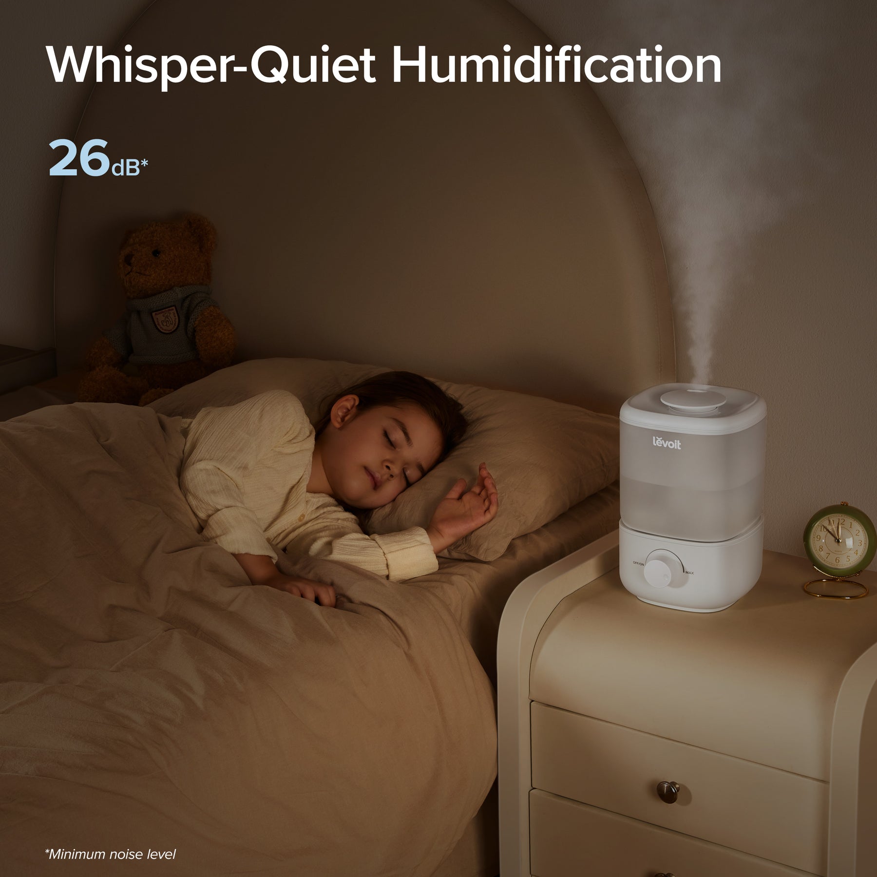Levoit Classic 160 Ultrasonic Humidifier for Bedroom 2.5L Tank Up to 25 Hours