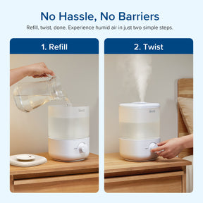 Levoit Classic 160 Ultrasonic Humidifier for Bedroom 2.5L Tank Up to 25 Hours
