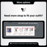 Smart band add-on options page asking for extra straps to match your outfit