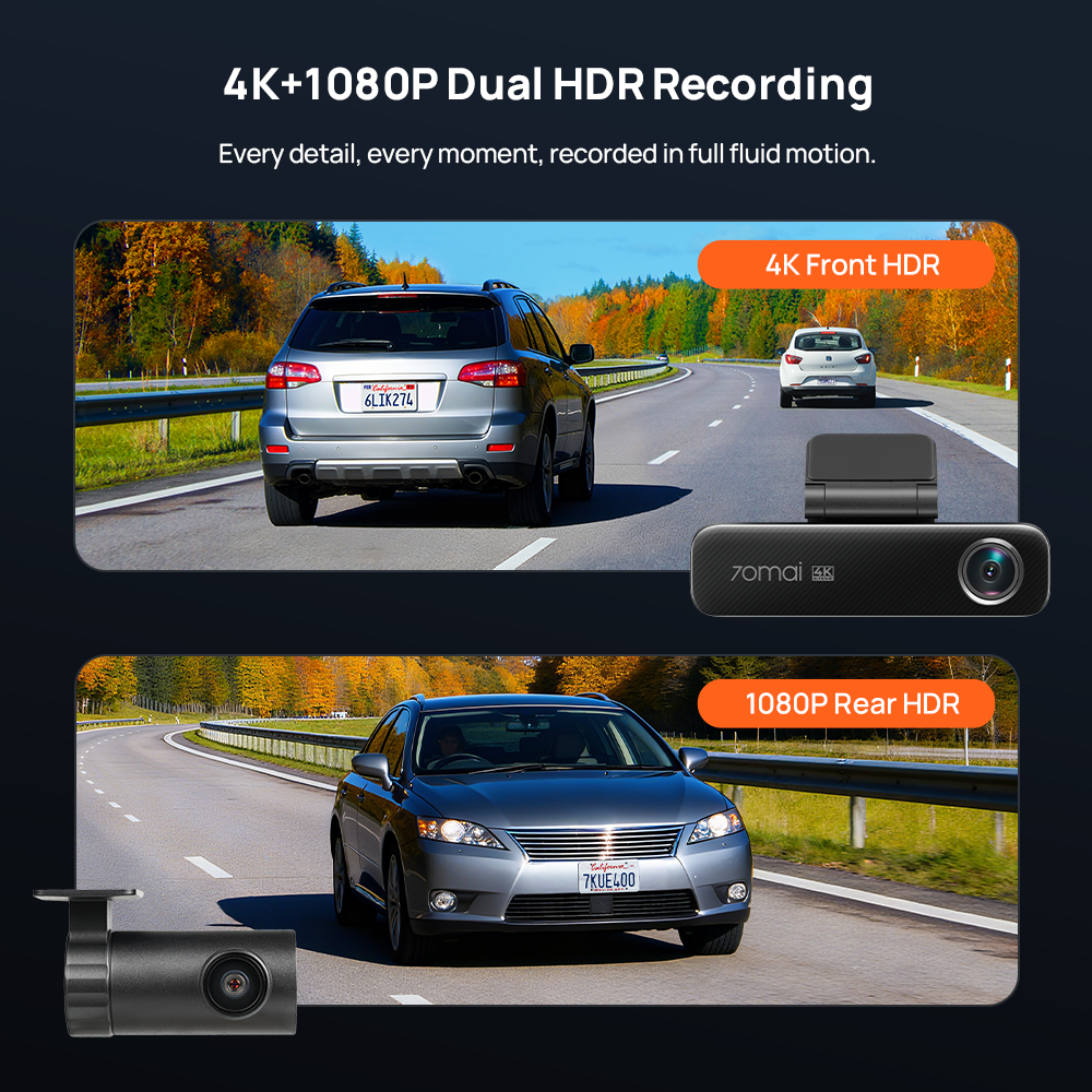 M800 4K Dashcam 4G