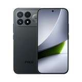 Smartphone front and back in dark gray with curved display