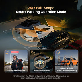 T800 4K 3 Channel Dashcam 4G
