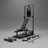 Speediance Gym Monster 2 mit Touch-Display, geneigter Bank und Trainingsgriffen