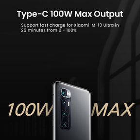 Xiaomi Mi Car Charger Dual Output USB-A Type-C Super Fast Charge (100W)