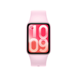 Xiaomi Smart Band 10 Pro smartwatch with pink silicone strap and red digital display