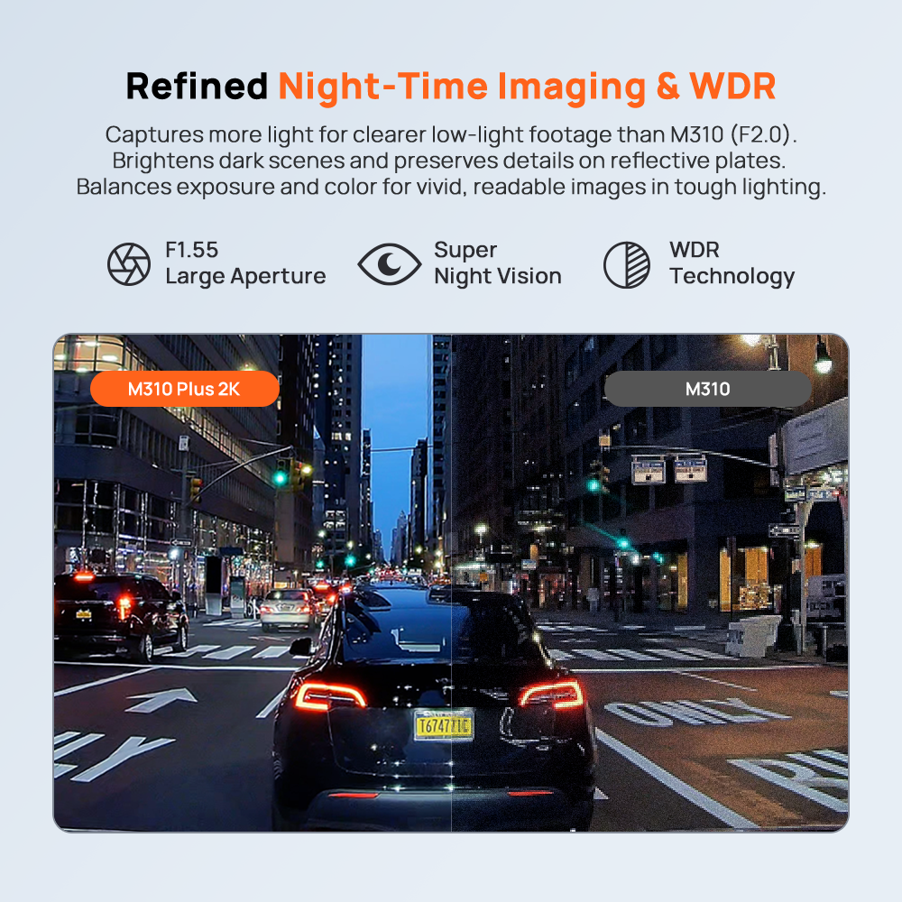 70mai M310 Plus 2K Dashcam
