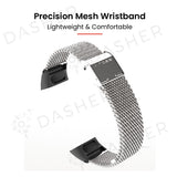 Mijobs Mesh Stainless Steel Strap for Honor Band 5 and Band 4