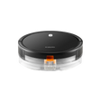 Xiaomi Robot Vacuum E5, black top view with orange charging sensor