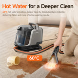UWANT Y100 Steam Spot Cleaner mit Handdüse und Schlauch auf Teppich