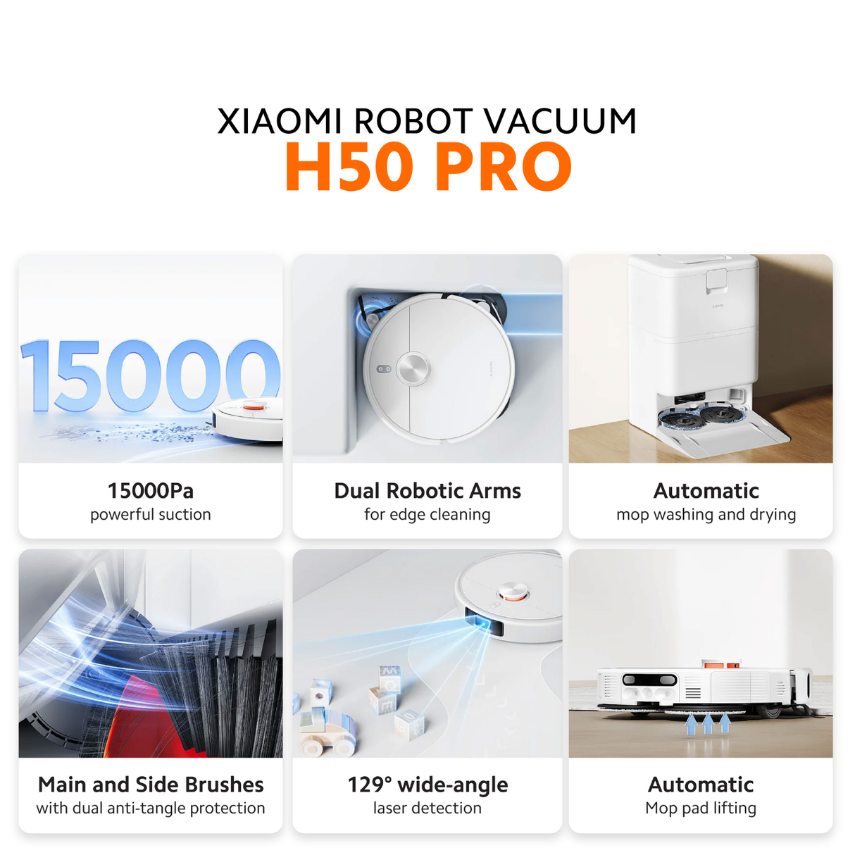 [New Launch] Xiaomi Robot Vacuum Series H50 Pro, H50, H40