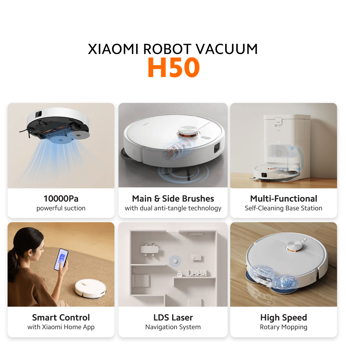 [New Launch] Xiaomi Robot Vacuum Series H50 Pro, H50, H40