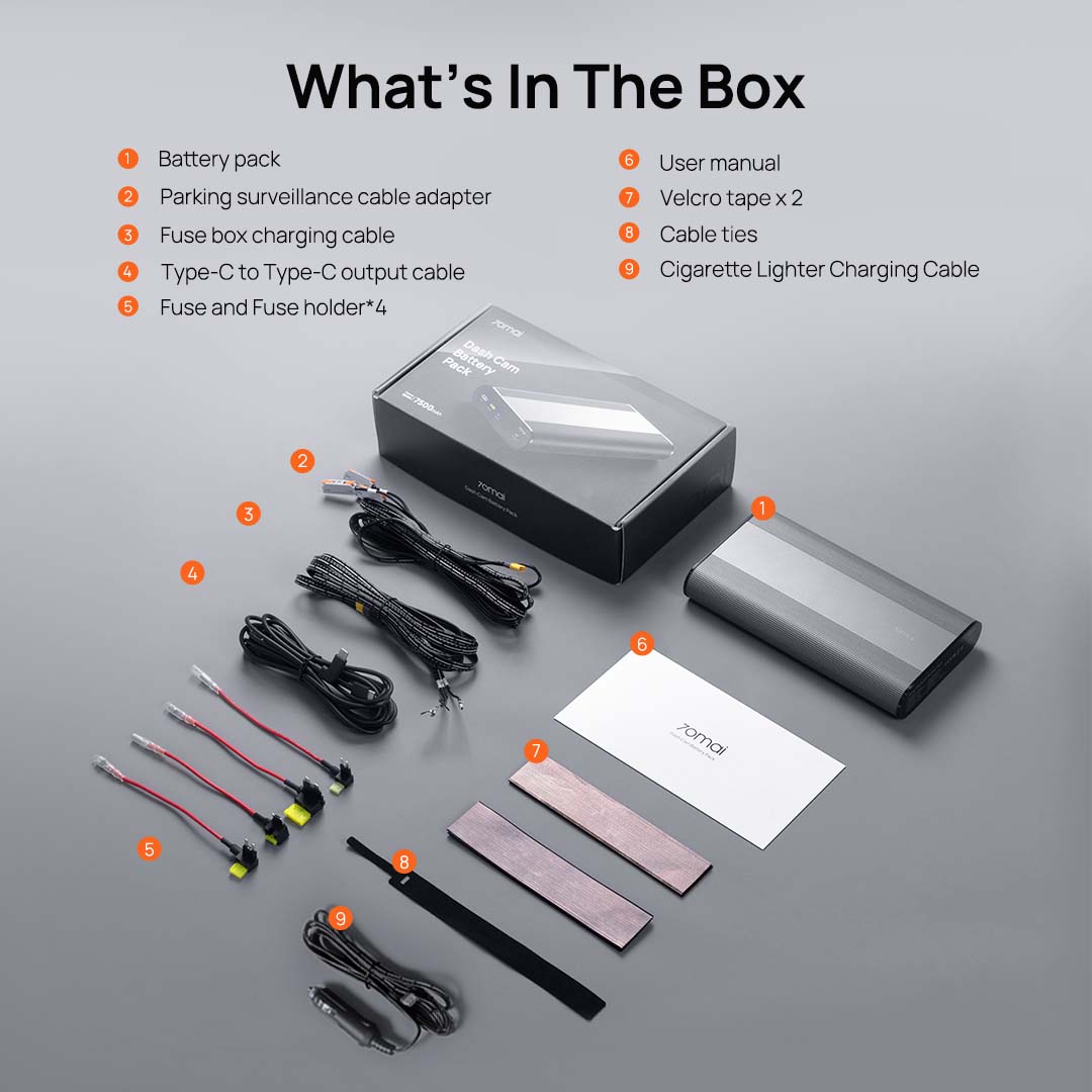 70mai External Battery Pack | Easy Plug & Play | Car Battery Saver & Protection