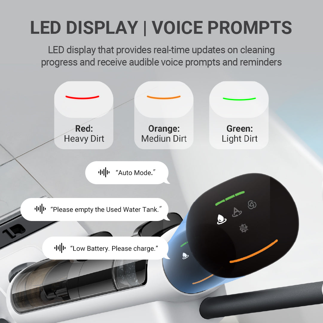 MOVA K20 Pro Wet Dry Floor Washer & Vacuum Cleaner | 60°C Hot Water Wash | Electrolysis disinfection | Self-Cleaning | 2 Years Local Warranty