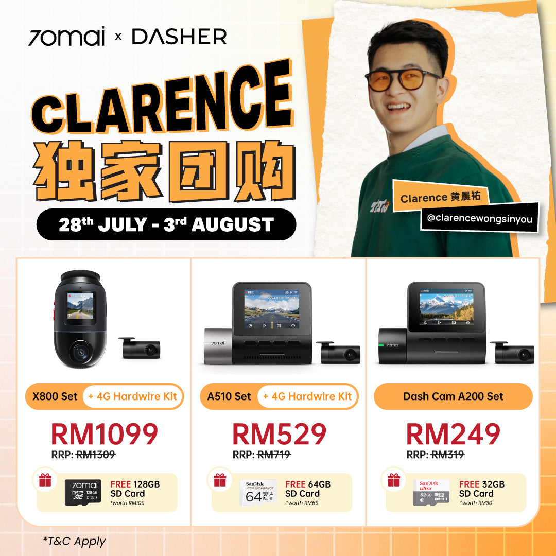Clarence Wong x 70mai Special Deals