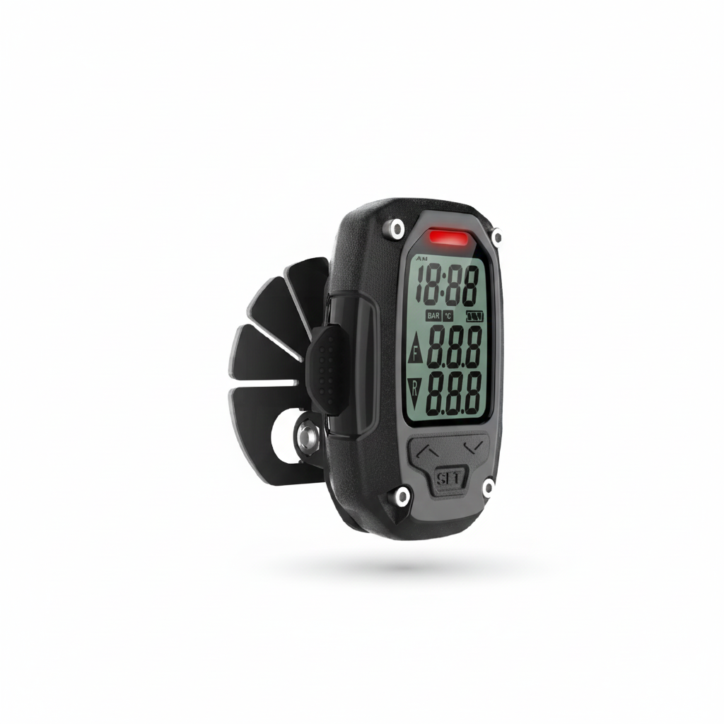 Steelmate Motorcycle Tire Pressure Monitoring System TPMS TP-93 IP67 Waterproof Magnetic Charging with time-display 铁将军