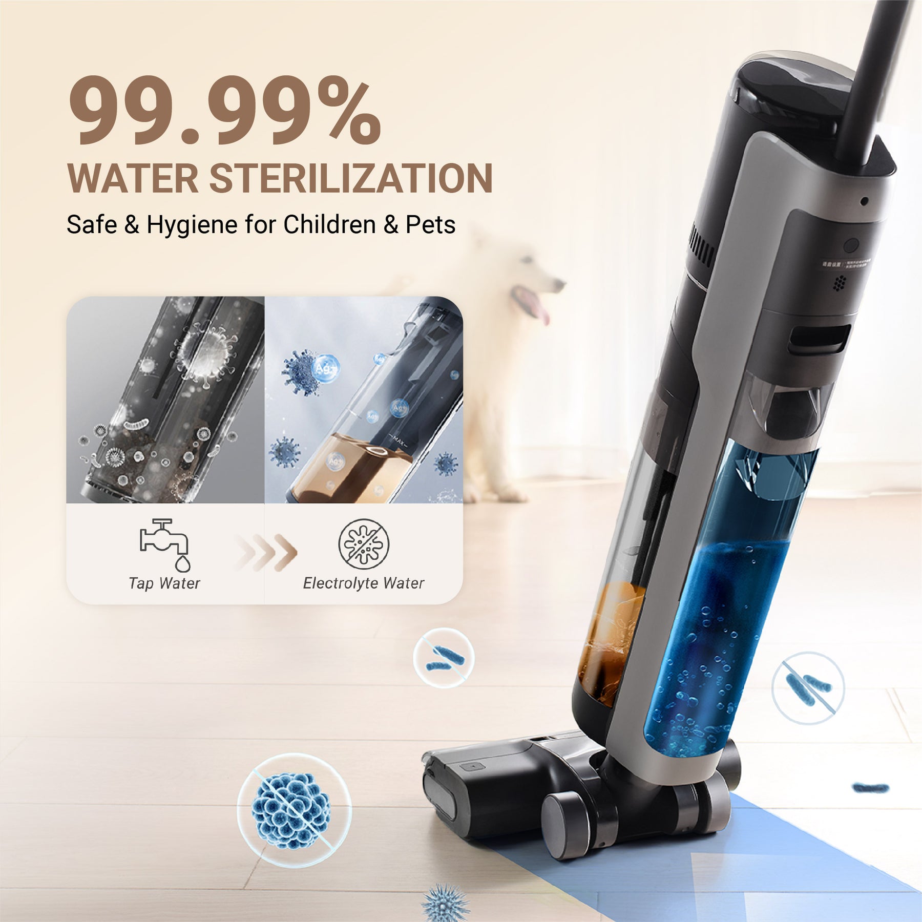Dreame H12 Pro Cordless Wet & Dry Vacuum Cleaner, Wireless Vertical Upright  Handheld Floor Washing Smart Home Appliance