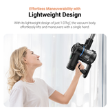 MOVA J10 Cordless Stick Vacuum | LED Light | Ultra Lightweight | Multi-Layer Filtration | Foldable Tube | Washable parts
