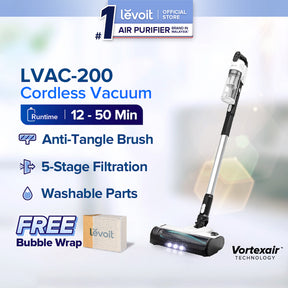 Levoit LVAC-200 Cordless Vacuum Cleaner with Anti Hair Wrap Pet Hair Nozzle 4 in 1 Vacuum Cleaner