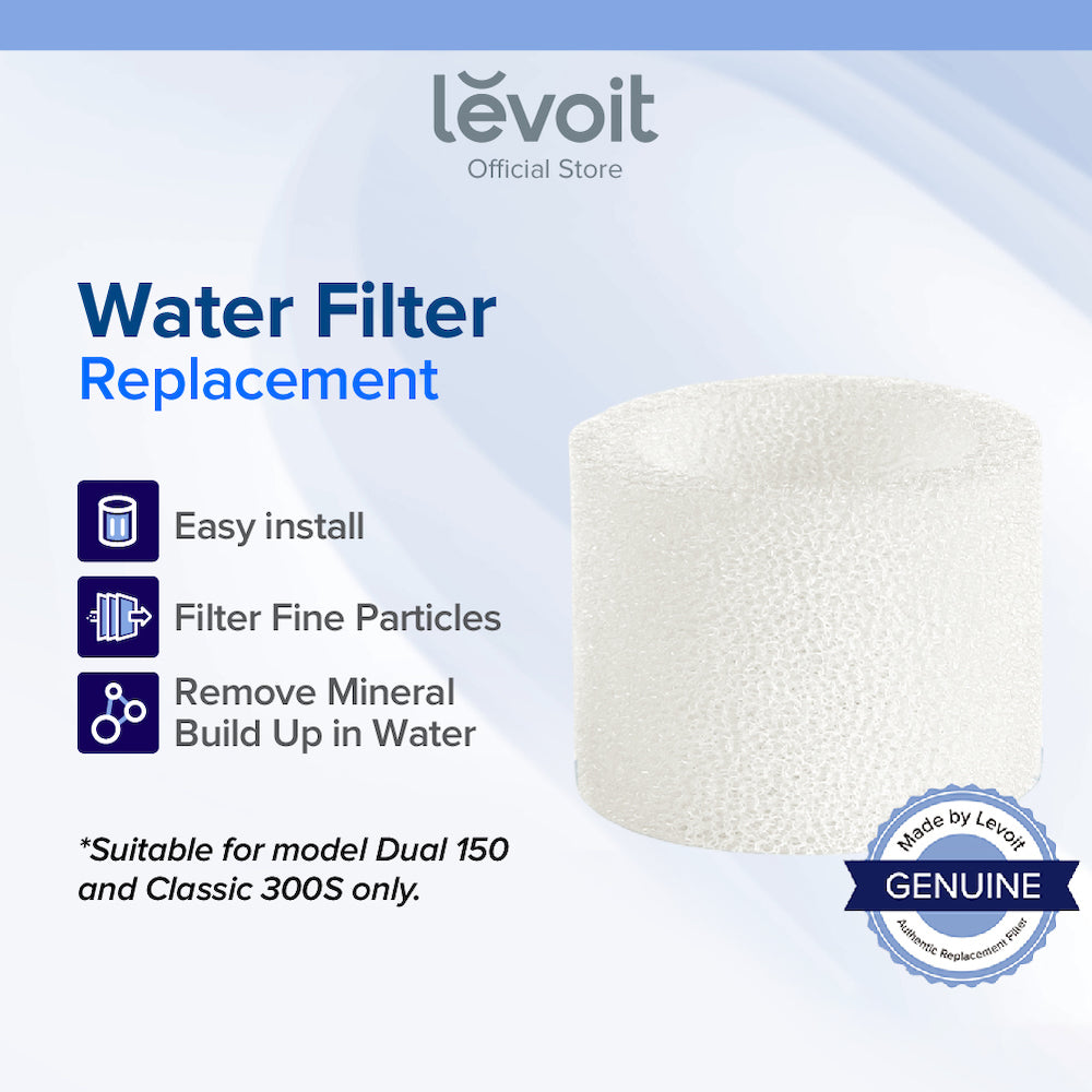 Humidifier replacement filter sponge pad, white