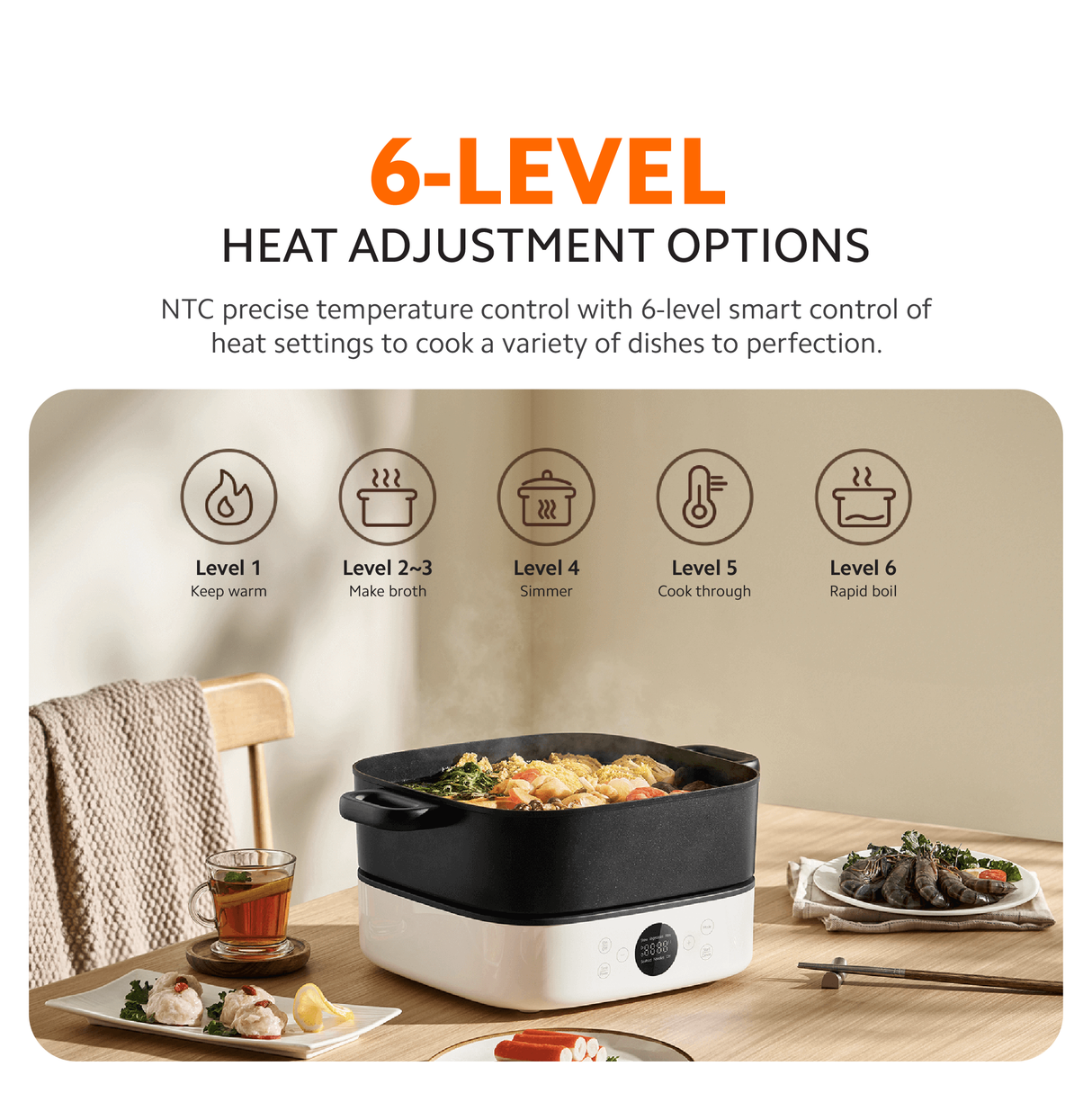Xiaomi Multifunctional Hot Pot Cooker 6L