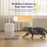 PAWSYNC Smart Pet Feeder APP Control Automatic Food Dispenser Smart Scale 3.6L Capacity