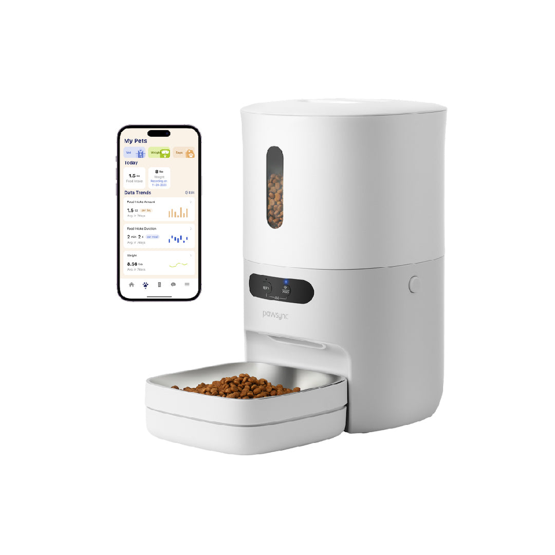PAWSYNC Smart Pet Feeder APP Control Automatic Food Dispenser Smart Scale 3.6L Capacity