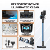 【Powerful 4-IN-1】MOVA S4 Detect Cordless Stick Vacuum | Anti-Tangle | Blue LED Laser | 20,000Pa | 2-Years Warranty